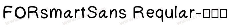 FORsmartSans Reqular字体转换